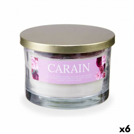 Scented Candle Acorde 3 WICK JAR- C Carain 400 g (6 Units)
