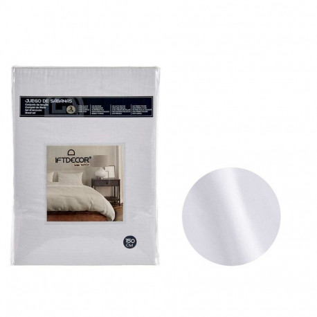 Bedding set Gift Decor LIGHT GREY-150 LIGHT GREY-150 White 3 Pieces