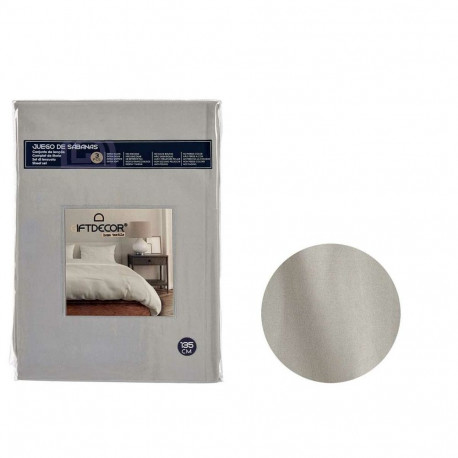 Voodiriiete Komplekt Gift Decor GREY-135 GREY-135 Hall Voodi 135 cm 3 Tükid, osad