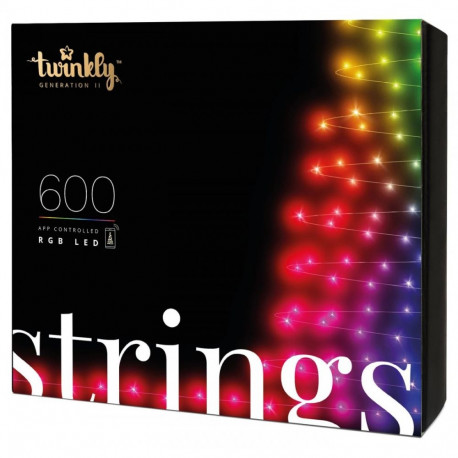 TWINKLY Jõulutuled Strings 600 (TWS600STP-BEU) Nutikad jõulupuutuled 600 LED RGB 48 m