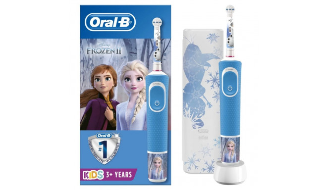 Oral-B Electric Toothbrush D100 Frozen II Rechargeable For kids Number of teeth brushing modes 2 Whi