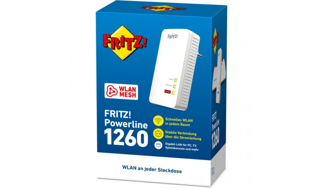 AVM FRITZ!Powerline 1260 WLAN single adapter