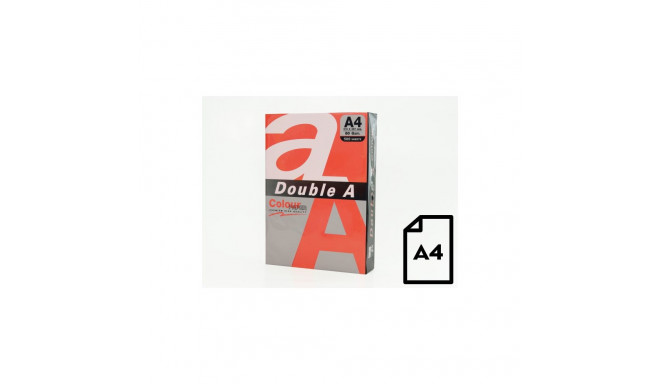 Colour paper Double A, 80g, A4, 500 sheets, Red