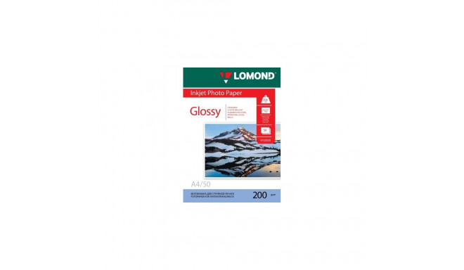 Lomond fotopaber tindiprinterile läikiv 200 g/m2 A4, 50 lehte