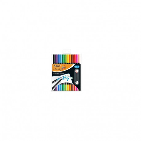 BIC Intensity Dual Tip Felt pens 2 in 1, 12-pack