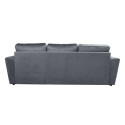 Corner sofa bed INGMAR bluish grey