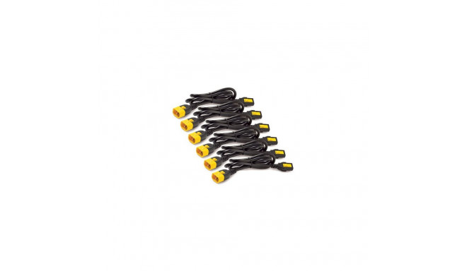 toitekaablite komplekt Locking AP8702S 6-osaline 60cm, must