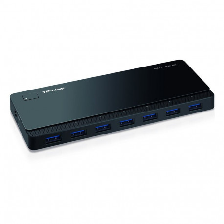 TP-LINK 7-Port-USB-3.0-Hub (UH700), USB-Hub schwarz, inkl. Netzadapter