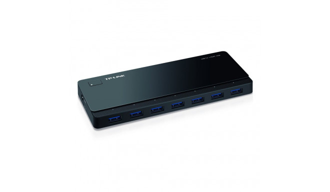 TP-LINK 7-Port-USB-3.0-Hub (UH700), USB-Hub black, incl. Netzadapter