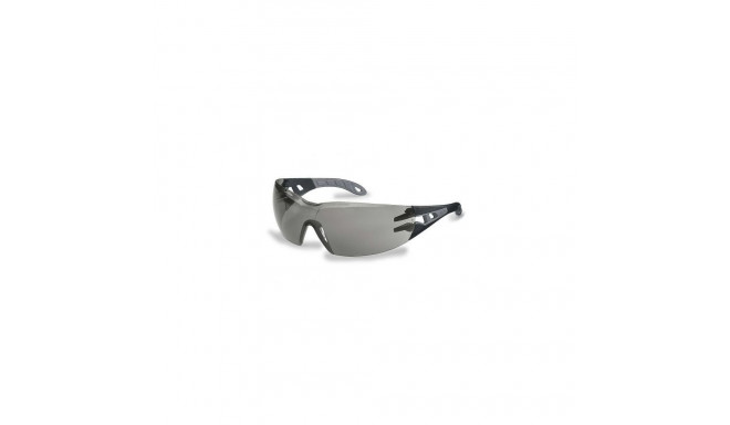 UVEX safety glasses Pheos, gray lens, supravision excellence (anti-fog, anti-scratch) black/grey