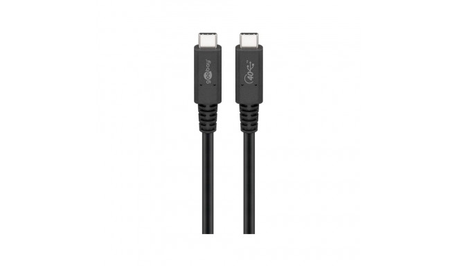 USB-C kaabel 1.0m, USB4 40Gbps, must