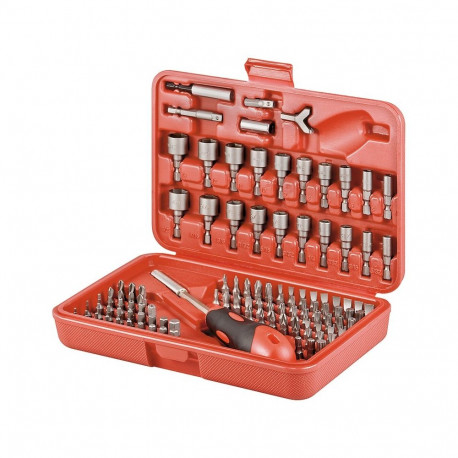 Bit set, 113 pcs - made by high grade S2 tool-steel for long tool life