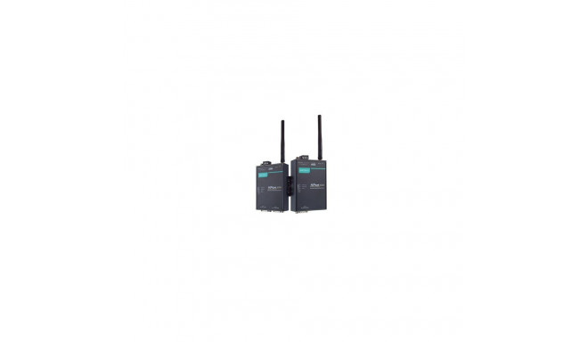 1-port RS-232/422/485 wireless device server with 802.11a/b/g WLAN, antenna, 0 to 55°C