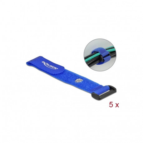 Takjapael regulaatoriga 25mm x 190mm, silmusega, sinine, (5.tk)