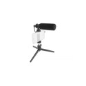 Mikrofon 3.5mm 4pin - nutitelefonidele ja DSLR kaameratele, statiiviga