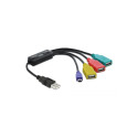 Delock USB 2.0 external 4 port Cable Hub