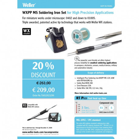 WXPP MS SOLDERING SET RTP004SMS/WSR 208