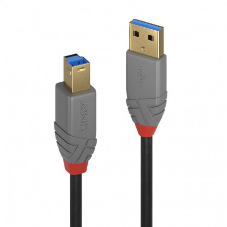 2.0m USB 3.2 Type A to B Cable, 5Gbps, Anthra Line