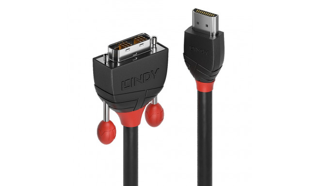 0.5m HDMI to DVI-D Cable, Black Line