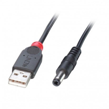 1.5m USB to 2.5mm Inner / 5.5mm Outer DC Adapter Cable