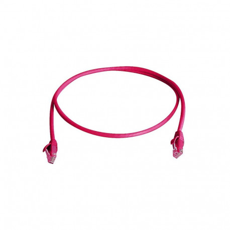 Patch cord S/FTP Cat6a (ISO/IEC), 3m MP8 FS500, LSZH, red, 1:1