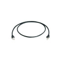 Patch cord S/FTP Cat6a (ISO/IEC), 1m MP8 FS500, LSZH, black, 1:1