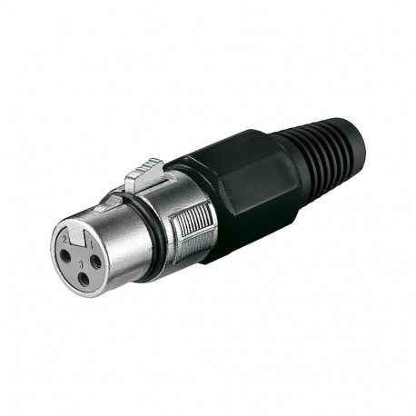 microphone jack, 3-pins, black