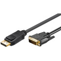 DisplayPort - DVI-D Dual Link kaabel 3.0m (sign suund DP > DVI)