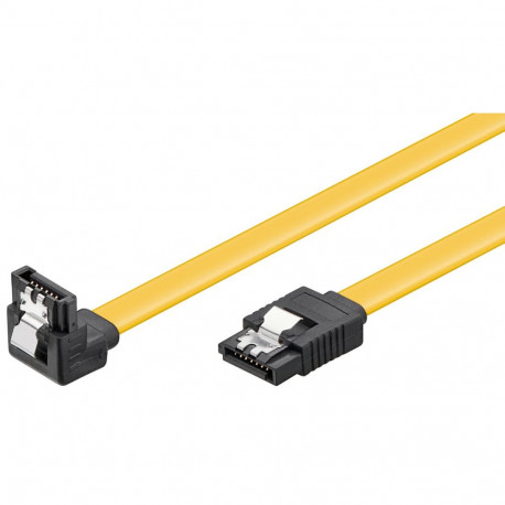 SATA kaabel (SATA 1.5GBs / 3GBs / 6GBs) 0.5m, nurgaga