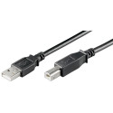 USB 2.0 kaabel A - B 5.0m, must