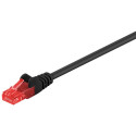 Cat6 Network cable, U/UTP 2xRJ45 plug unshielded black 3m
