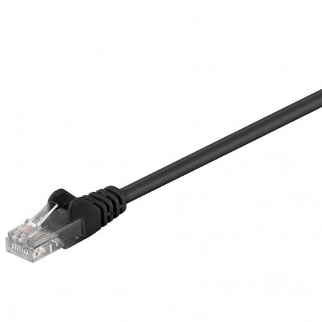 Võrgukaabel Cat5e UTP 1.0m, must, CCA