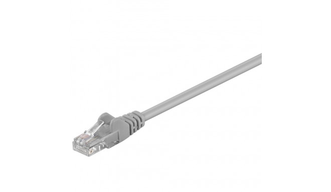 Cat5e Network cable, U/UTP 2xRJ45 plug unshielded grey 10m
