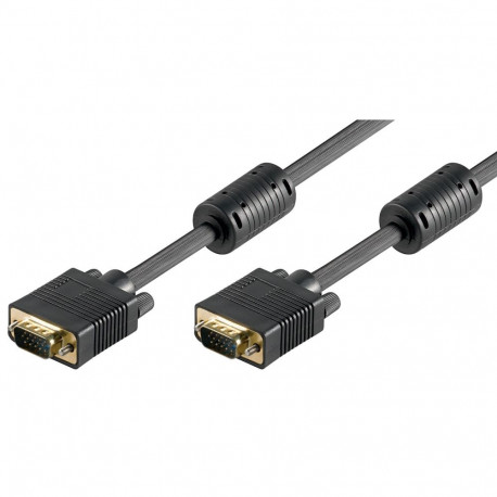 VGA kaabel 15.0m, must ferriitidega