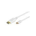 DisplayPort - Mini DisplayPort kaabel 1.0m, valge