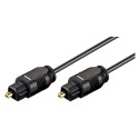 TosLink/SPDIF kaabel 1.5m, läbimõõt 2.2mm, must