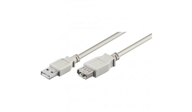USB 2.0 pikenduskaabel A - A 5.0m, hall