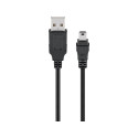USB 2.0 mini-B 5-pin, 3.0m, black