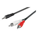 3.5mm stereo plug - 2xRCA plug, 10.0m