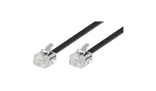 Western cable 2xRJ11 modular plug 4 pin 1:1