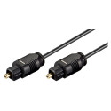 TosLink/SPDIF kaabel 1.0m, läbimõõt 2.2mm, must