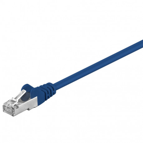 Cat5e Network cable, F/UTP 2xRJ45 plug outer shield: foil screened blue 5m