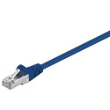 Cat5e Network cable, F/UTP 2xRJ45 plug outer shield: foil screened blue 5m
