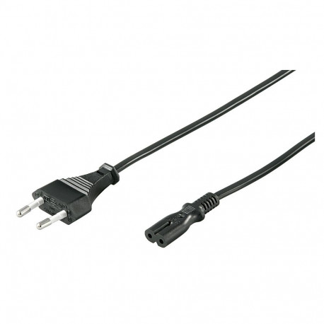 220V Toitekaabel 1.5m, must, CEE 7/16 maanduseta - C7