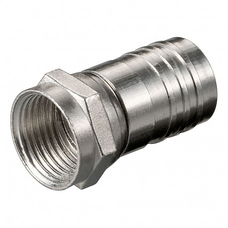 F crimp plug for cable 7-8.5mm