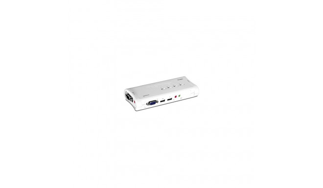 KVM switch: 4 porti, VGA, USB, audio, kaablitega, kuni 2048x1536