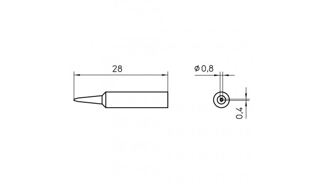 XNT H SOLDERING TIP 0,8MM