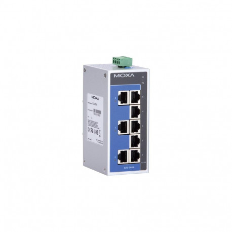 Unmanaged Ethernet switch with 8 10/100BaseT(X) ports, -10 to 60°C