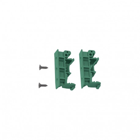 DIN-rail mounting clips, 35 mm, 2 DIN-rail plates with 4 screws