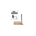 450mm Pole with Desk Clamp Colour: Silver